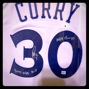 Signed 2015 NBA CHAmps! NBA 2015 MVP Steph Curry